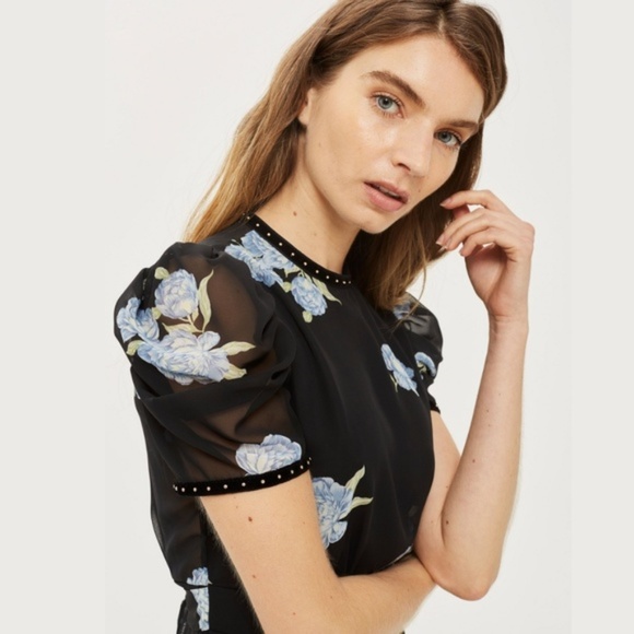 top shop navy dress - Picture 2 of 4